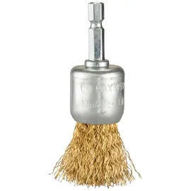 Makita Pinselbürste Ø 24 mm, gewellt, verzinkt, 1/4"-Sechskant