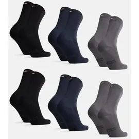 Danish Endurance Bamboo Business Socken 6er Pack Schwarz 43-46