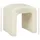 Atmosphera Hocker Sevi Bouclé 41 x 35 x 43 cm Weiß