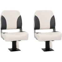 vidaXL Bootssitze mit Podest 2 Stk. 360° Drehbar