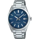 Casio Herrenuhr Edelstahl Blau
