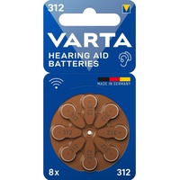 10x Varta Hörgerätebatterie 312 8 Stück (8 Stk., CR2025, 180 mAh), Batterien + Akkus