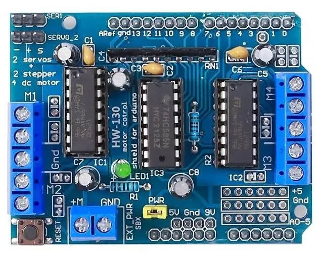 Elecrow Vier-Kanal Motor Shield, L293D, Arduino-kompatibel, 1.2A pro Kanal, 4...