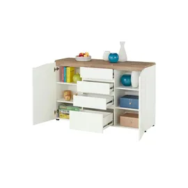 Sconto Kommode 140 x 88 x 40 cm Weiß