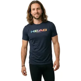 Head Racket Head, Rainbow T-Shirt Men, Navy