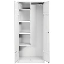 Gürkan Putzmittelschrank 110081 verkehrsweiß 80,0 x 50,0 x 180,0 cm, aufgebaut