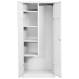 Gürkan Putzmittelschrank 110081 verkehrsweiß 80,0 x 50,0 x 180,0 cm, aufgebaut