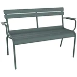 Fermob LUXEMBOURG 2-Sitzer-Gartenbank Aluminium - gewittergrau