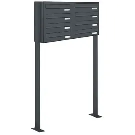 AL Briefkastensysteme Durchwurfbriefkasten 8er RAL 7016 Anthrazit