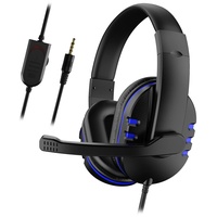 DaMohony Stereo Gaming Headset mit Mikrofon für Xbox One / PS4, Over-Ear PC Kopfhörer mit niedrigem Bass, 3,5-mm Buchse, Lautstärkeregler für PS4 / Xbox One S/Xbox One/Nintendo Switch/PC/Mac