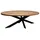 Mr. Deko Avola 180 x 76 x 90 cm oval beige/schwarz