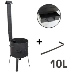 Utschak fü Kasan 10 L Stahl Ø 36cm Feuerofen mit Schornstein
