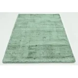 my home Teppich »Shirley«, rechteckig, Handweb Teppich, aus weicher Viskose, handgewebt, Wohnzimmer, 20572126-6 salbei 12 mm,
