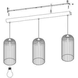 EGLO Roccamena 3-flg. (49645)