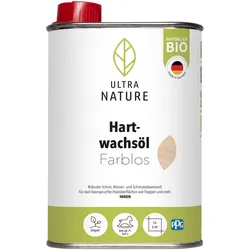 ULTRA NATURE Hartwachsöl, 0,25-0,5L, Natürlich Bio, Lösemittelfrei, verschiedene Farben