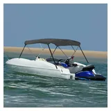 vidaXL 3-Bow Bimini Top Anthrazit 183x160x137 cm