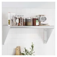 vidaXL Wandregal 75 x 30 x 31 cm Silber