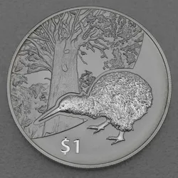 Silbermünze 1oz Kiwi 2013 Treasures of New Zealand (Neuseeland)