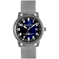 Messerschmitt ME-9673-108M Unisex Fliegeruhr mit Meshband
