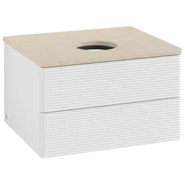 Villeroy & Boch Waschtischunterschrank 600 x 36 x 50 cm Glossy White Lacquer / Botticino