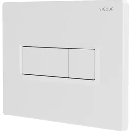 Vigour TEES WC-Betätigungsplatte für 2-Mengenspülung, weiß -