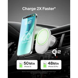 Belkin BoostCharge Pro magnetisches kabelloses Kfz-Ladegerät mit Qi2 (15 W)