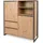 furn.design Highboard 120 x 140 cm Eiche Artisan / Anthrazit
