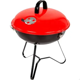 Aktive Runder Holzkohlegrill 36 cm schwarz