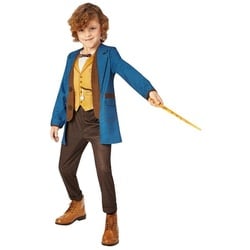 Rubie ́s Kostüm Newt Scamander, Fantastisches Kostüm für Kinder aus ‚Fantastische Tierwesen‘ blau 86-98