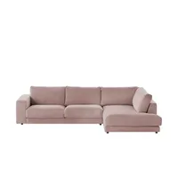 Jette Home Ecksofa  Cord Sila ¦ rosa/pink ¦ Maße (cm): B: 325 H: 85 T: 224