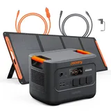 Jackery SG3000 V2 3072Wh Powerstation mit 200W Solarpanel, 5M DC Solarpanel Verlängerungskabel & DC8020 Kfz-Ladekabel, 3600W Dauerleistung, 2x USB-C PD100W, Notstrom für Zuhause, Camping, Wohnmobil