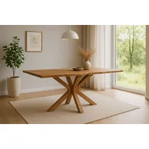 sam möbel gmbh Esstisch 140 x 77 x 80 cm beige