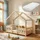 [en.casa] Kinderbett Treviolo 70 x 140 cm Kiefer natur beige