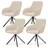 Samt Beige 4 Stk.