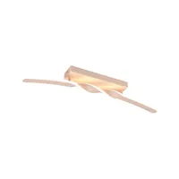 Trio Deckenleuchte Deckenlampe Wandlampe sand Metall, Länge 79 cm