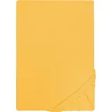 Castell Spannbettlaken Jersey 140 x 200 - 160 x 200 cm gelb