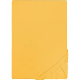 Castell Spannbettlaken Jersey 140 x 200 - 160 x 200 cm gelb