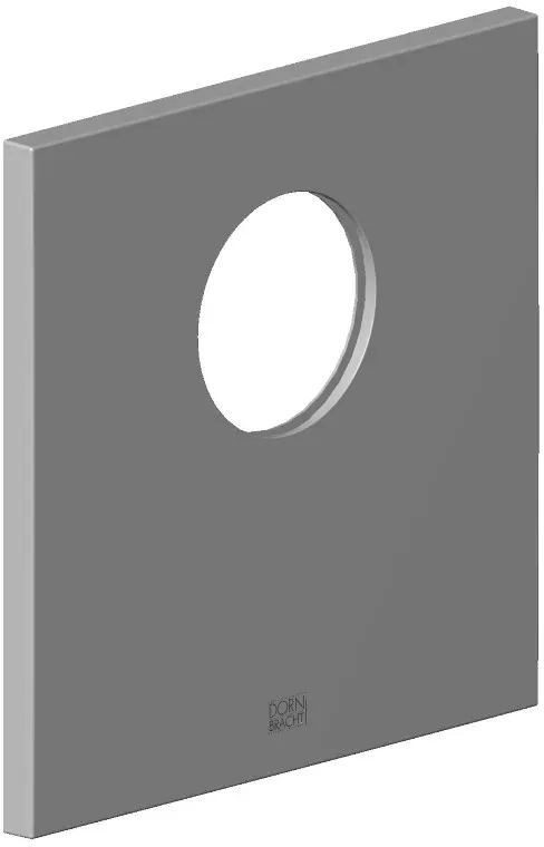 Dornbracht xSTREAM Rosette für Brause Ersatzteile 091102130 154 x 154 x 9,5 mm Platin gebürstet 091102130-06
