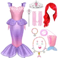 Spooktacular Creations Mädchen Meerjungfrau Kostüm, Kinder Meerjungfrau Prinzessin Dress Up mit Zubehör für Halloween-S