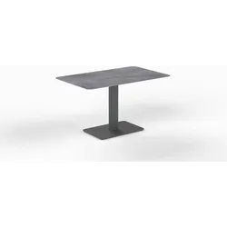 Tisch Glarus Mollis rechteckig - 130 x 80 cm Keramik travertin