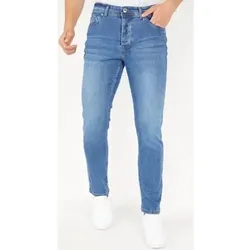 True Rise  Slim Fit Jeans Jeanshosen Regular  in Blau, US 38 / 34