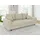 s-style möbel Sofa Couch 3 Sitzer Mit Kissen 210 x 93 x 81 cm Freistehend Kratzfest Massivholzfüße Braun Cord Stoff Milo Beige