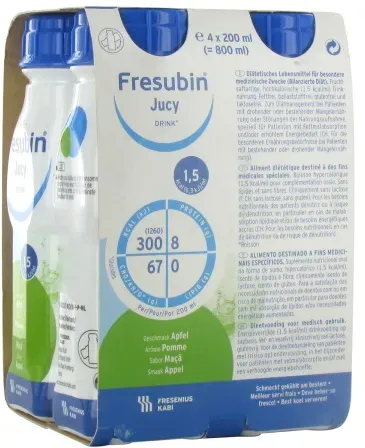 Fresubin Jucy Drink Apfel Easybottle 4x200ml