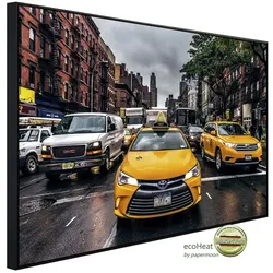 papermoon Infrarotheizung »EcoHeat - New Yorker Taxis«, Matt-Effekt - bunt