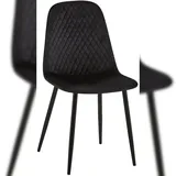 CLP Stuhl Giverny Samt, schwarz