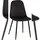 CLP Stuhl Giverny Samt, schwarz