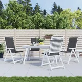 Gartenstuhlauflagen Für Hochlehner 4 Stk. Anthrazit 120x50x3 Cm