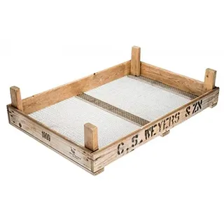 NaDeco Blumenzwiebel Holzkiste 70x50x15cm | Zwiebelsieb | Zwiebelkiste | Blumenzwiebelkiste | Tulpenkiste | alte Holzkiste | Weinkiste | Upcycling Regal | Grundlage für kreative DIY-Projekte