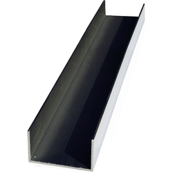 Fuchs Design U-Profil, BxL: 9 x 150 cm, Aluminium - silberfarben