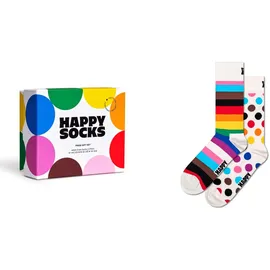 Happy Socks Pride Socken 2er Pack Blau/Rot/Schwarz/Weiß 41-43